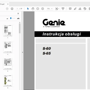 Genie S-60 S-65 Instrukcja obsługi 114306PO - PDF DOWNLOAD