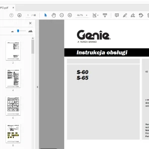 Genie S-60 S-65 Instrukcja obsługi 1261730PO - PDF DOWNLOAD