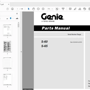 Genie S-60 S-65 Parts Manual 34477 - PDF DOWNLOAD