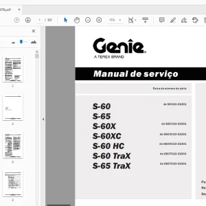 Genie S-60 S-65 S-60X S-60XC S-60 HC Manual de serviço 147753PB - PDF
