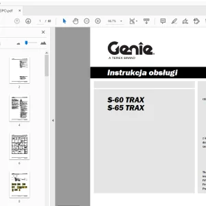 Genie S-60 TRAX S-65 TRAX Instrukcja obsługi 1261733PO - PDF DOWNLOAD