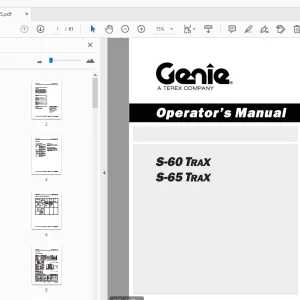 Genie S-60 Trax S-65 Trax Operator's Manual 227285 - PDF DOWNLOAD