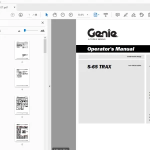 Genie S-65 Trax Operator's Manual T107107 - PDF DOWNLOAD