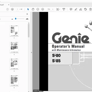Genie S-80 S-85 Operator’s Manual 82580 - PDF DOWNLOAD