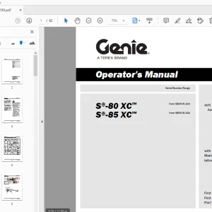 Genie S-80 XC S-85 XC Operator's Manual 1279299 - PDF DOWNLOAD