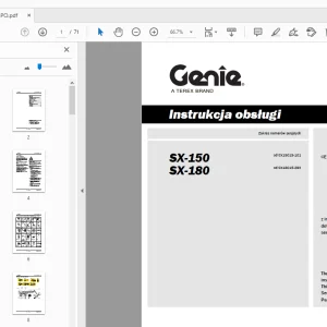 Genie SX-150 SX-180 Instrukcja obsługi 1262336PO - PDF DOWNLOAD