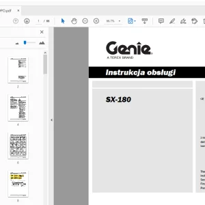 Genie SX-180 Instrukcja obsługi 1258939PO - PDF DOWNLOAD