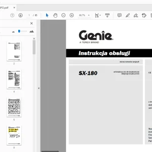 Genie SX-180 Instrukcja obsługi 217928PO - PDF DOWNLOAD