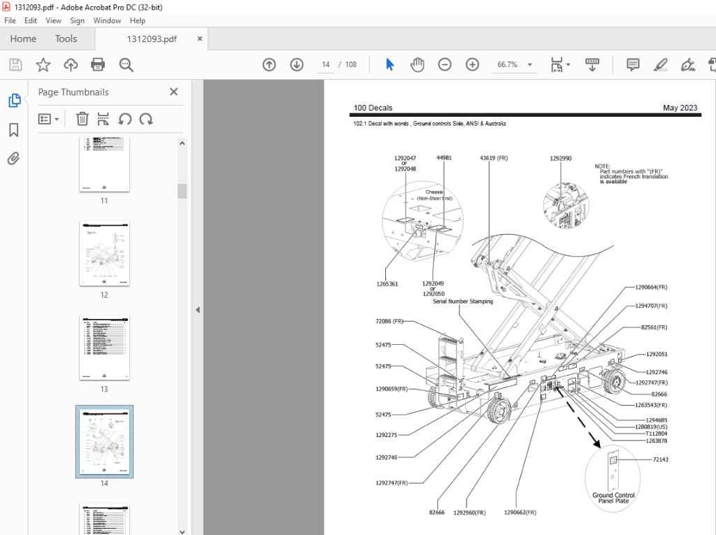 Genie Scissors Lift GS-4655 Parts Manual 1312093GT PDF - HeyDownloads ...