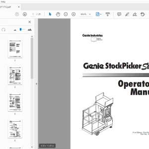 Genie StockPicker Super Series Operator's Manual 37173 - PDF DOWNLOAD