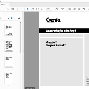 Genie Super Hoist Instrukcja obsługi 82297PO - PDF DOWNLOAD