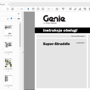 Genie Super-Straddle Instrukcja obsługi 133409PO - PDF DOWNLOAD