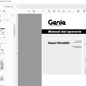 Genie Super-Straddle Manual del operario PDF