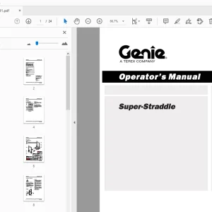 Genie Super-Straddle Operator's Manual 133291 - PDF DOWNLOAD