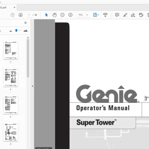 Genie Super Tower Operator's Manual 32950 PDF