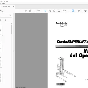Genie Superlift Advantage Manual del Operador PDF