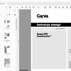 Genie Superlift Contractor Instrukcja obsługi 1314196PO - PDF DOWNLOAD