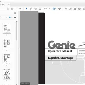 Genie Superlift Contractor Operator’s Manual 97550 - PDF