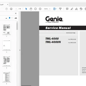 Genie TML-4000 TML-4000N Service Manual 116472 - PDF DOWNLOAD