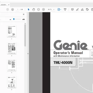 Genie TML-4000N Operator's Manual 65176 PDF