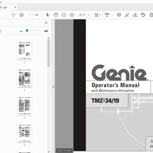 Genie TMZ-34/19 Operator's Manual 97781 - PDF DOWNLOAD