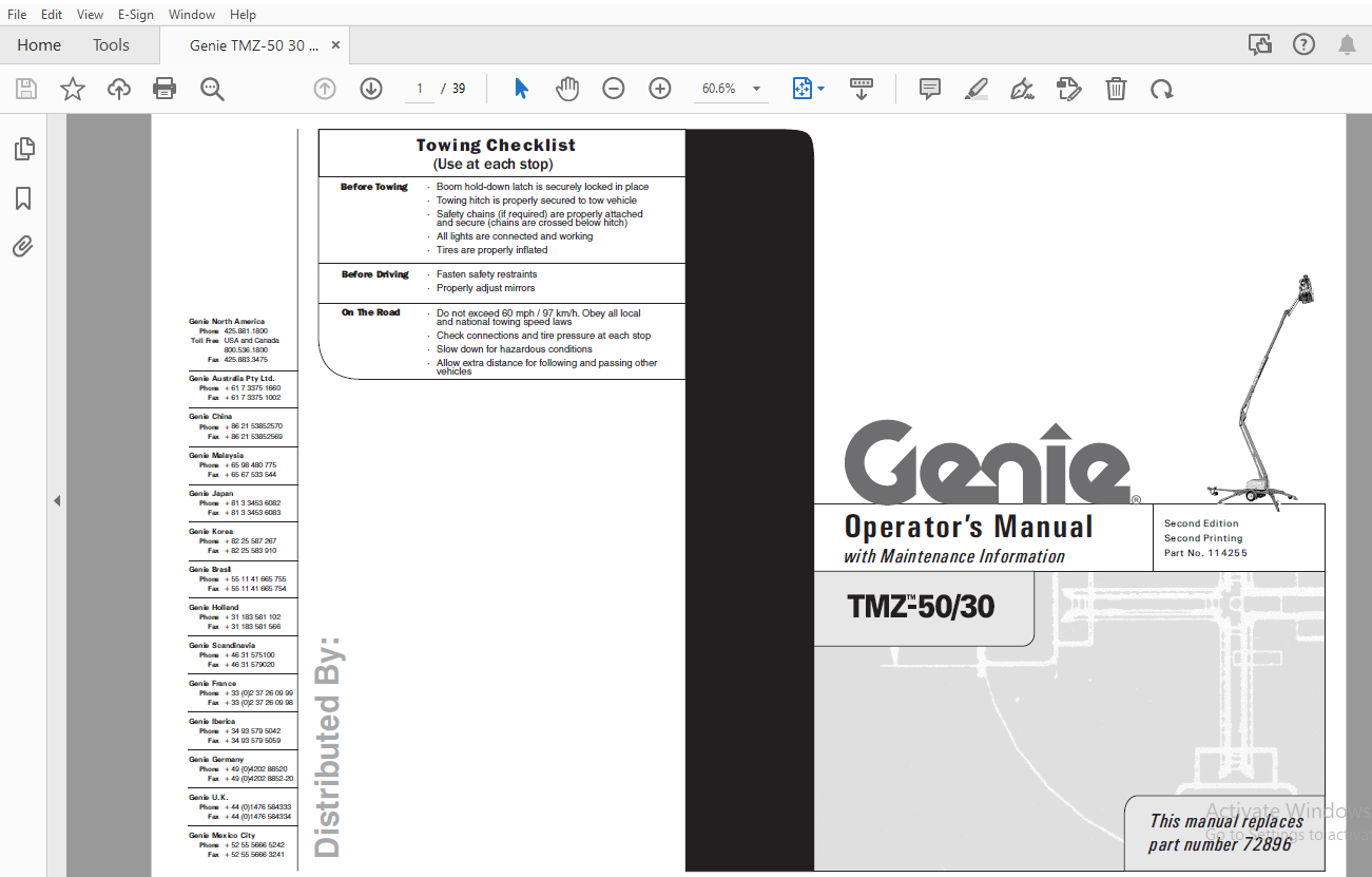 Genie Tmz 5030 Operators Manual 114255 Pdf Download Heydownloads Manual Downloads 2722