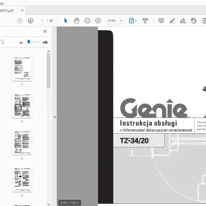 Genie TZ-34/20 Instrukcja obsługi 97780PO - PDF DOWNLOAD