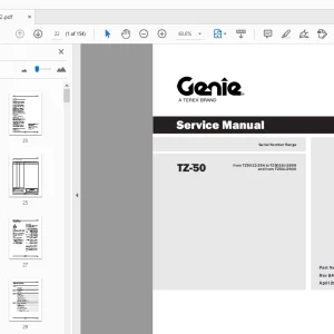 Genie TZ-50 Service Manual 824982 - PDF DOWNLOAD
