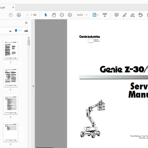 Genie Z-30/20 Service Manual 43063 - PDF DOWNLOAD