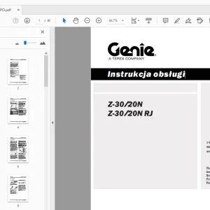 Genie Z-30/20N Z-30/20N RJ Instrukcja obsługi 1258813PO - PDF DOWNLOAD