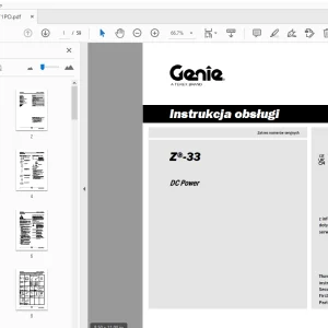 Genie Z-33 DC Power Instrukcja obsługi 1315871PO - PDF DOWNLOAD
