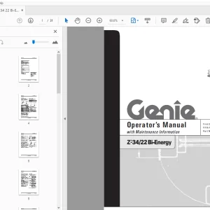 Genie Z-34/22 Bi-Energy Operator's Manual 56011 - PDF