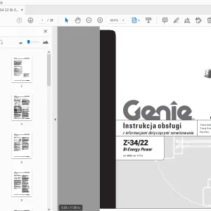 Genie Z-34/22 Bi-Energy Power Instrukcja obsługi 1000049PO - PDF DOWNLOAD