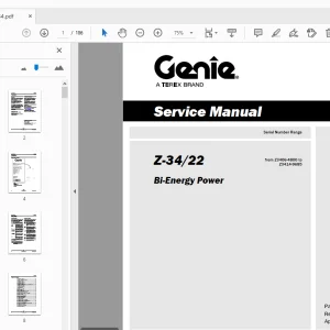 Genie Z-34/22 Bi-Energy Power Service Manual 139234 - PDF DOWNLOAD