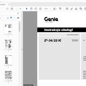 Genie Z-34/22 IC Instrukcja obsługi 1297940PO - PDF DOWNLOAD