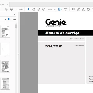 Genie Z-34/22 IC Manual de serviço 128300PB - PDF DOWNLOAD