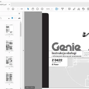 Genie Z-34/22 IC Power Instrukcja obsługi 1000048PO - PDF DOWNLOAD