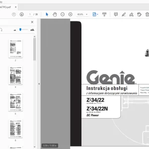 Genie Z-34/22 Z-34/22N DC Power Instrukcja obsługi 1000047PO - PDF DOWNLOAD