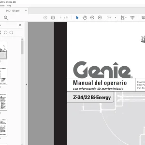 Genie Z-34/22 Bi-Energy Manual del operario 56011 - PDF DOWNLOAD (Spanish)