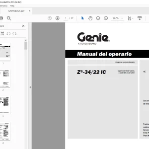 Genie Z-3422 IC Manual del operario PDF
