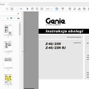 Genie Z-40/23N Z-40/23N RJ Instrukcja obsługi 114304PO - PDF DOWNLOAD