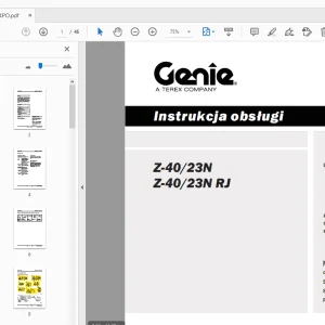 Genie Z-40/23N Z-40/23N RJ Instrukcja obsługi 1258834PO - PDF DOWNLOAD