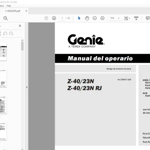 Genie Z-40/23N Z-40/23 Manual del operario -PDF DOWNLOAD (Spanish)
