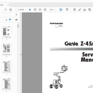 Genie Z-45/22 Service Manual 29487 - PDF DOWNLOAD