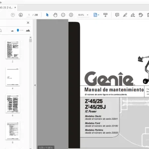 Genie Z-45/25 Z-45/25J IC Power Manual de mantenimiento 107846SP - PDF DOWNLOAD