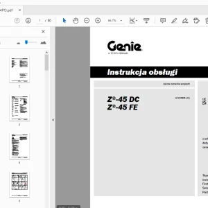 Genie Z-45 DC Z-45 FE Instrukcja obsługi 1294784PO - PDF DOWNLOAD