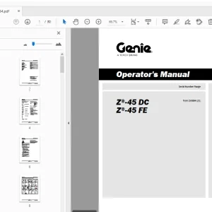 Genie Z-45 DC Z-45 FE Operator's Manual 1294784 - PDF DOWNLOAD