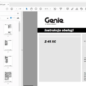 Genie Z-45 XC Instrukcja obsługi 1268193PO - PDF DOWNLOAD