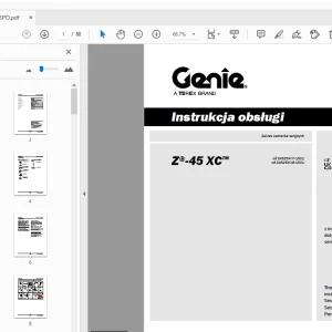 Genie Z-45 XC Instrukcja obsługi 1305353PO - PDF DOWNLOAD