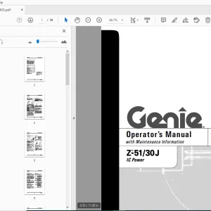 Genie Z-51/30J IC Power Operator's Manual 97900 - PDF